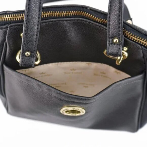 JUICY COUTURE Black Pebbled Leather Handbag - Picture 5 of 14